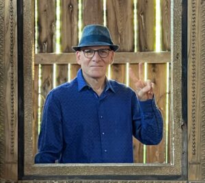 DJ Boomer in a barn wedding photo