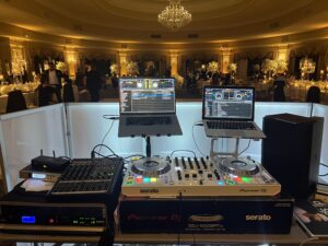 DJ wedding set up